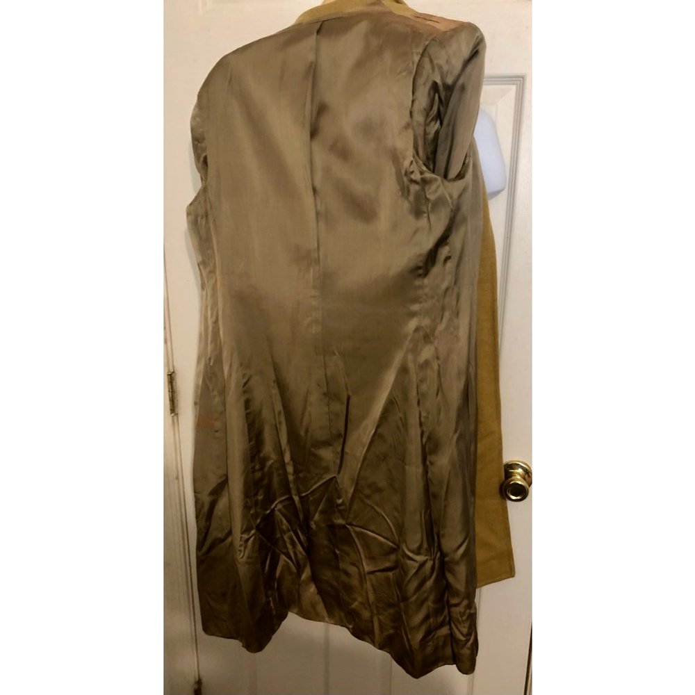 Arthur Rosenberg Tailors New Haven New York Tan Wool Blend Trench Coat - Picture 3 of 6